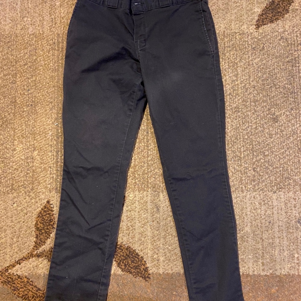 Dickies Black Chinos Structured Cotton Blend
